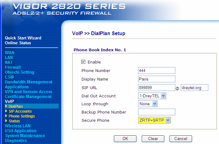 New York Router Dial-plan setup