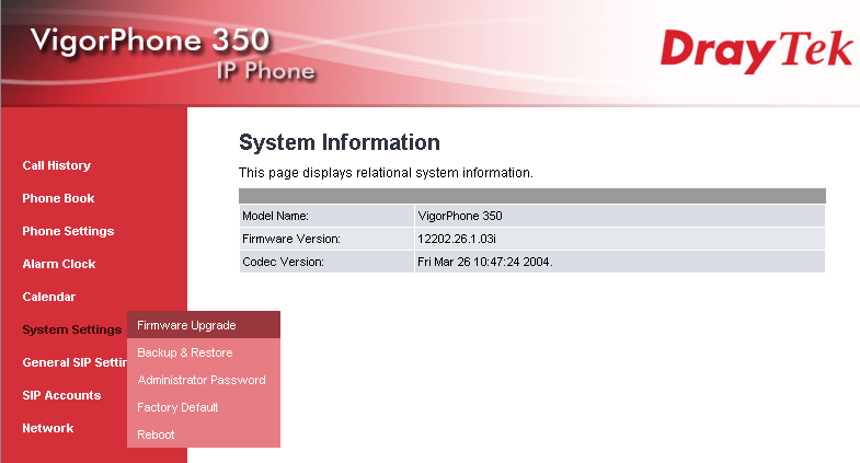 System Information